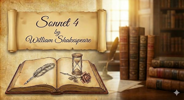 Sonnet 4 by William Shakespeare: Analysis, Summary, and Meaning